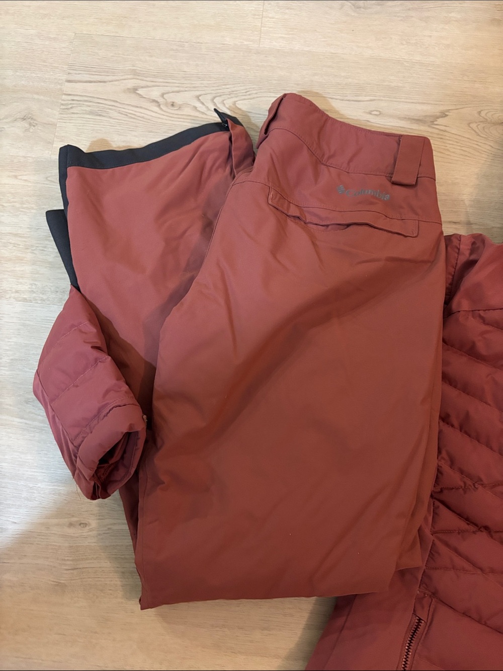 Columbia Heatzone TurboDown 1000 hooded jacket TITANIUM PANTS TOO OMNI HEAT S - Picture 7 of 16